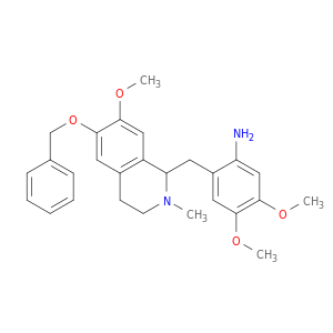 Benzenamine, 4,5-dimethoxy-2-[[1,2,3,4-tetrahydro-7-methoxy-2-methyl-6-(phenylmethoxy)-1-isoquinolinyl]methyl]-