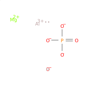 Aluminum magnesium hydroxide phosphate