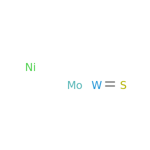 Molybdenum nickel tungsten sulfide