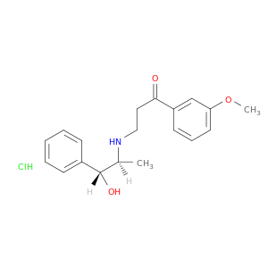 1-丙酮,3-[[(1S,2R)-2-羟基-1-甲基-2-苯乙基]氨基]-1-(3-甲氧基苯基)-,盐酸盐(1：1)