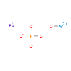 Rubidium tungsten oxide phosphate