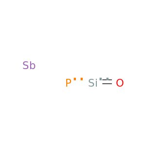 Antimony oxide phosphate silicate