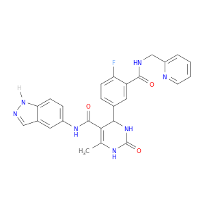 4-[4-氟-3-[[(2-吡啶基甲基)氨基]羰基]苯基]-1,2,3,4-四氢-N-甲基-1H-吲唑-5-基-6-甲基-2-氧代-5-嘧啶甲酰胺