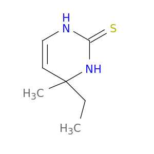 2(1H)-Pyrimidinethione, 4-ethyl-3,4-dihydro-4-methyl-