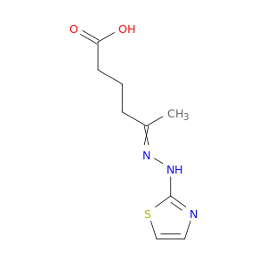 Hexanoic acid, 5-(2-thiazolylhydrazono)-