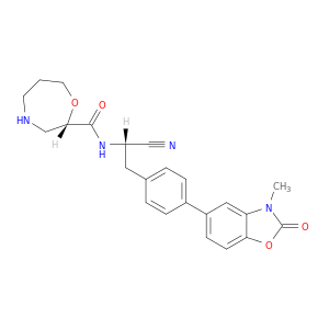 (S)-N-((S)-1-氰基-2-(4-(3-甲基-2-氧代-2,3-二氢苯并[d]恶唑-5-基)苯基)乙基)-1,4-氧氮杂环庚烷-2-甲酰胺