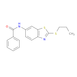 Benzamide, N-[2-(propylthio)-6-benzothiazolyl]-