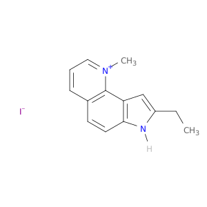 7H-Pyrrolo[2,3-h]quinolinium, 8-ethyl-1-methyl-, iodide