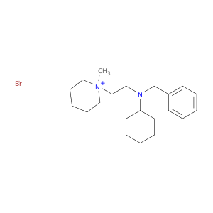 Piperidinium,1-[2-[cyclohexyl(phenylmethyl)amino]ethyl]-1-methyl-, bromide (1:1)