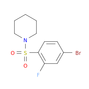 1-(4-bromo-2-fluorophenylsulfonyl)piperidine