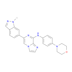 6-(1H-吲唑-6-基)-N-[4-(4-吗啉基)苯基]咪唑并[1,2-a]吡嗪-8-胺