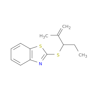 Benzothiazole, 2-[(1-ethyl-2-methyl-2-propenyl)thio]-