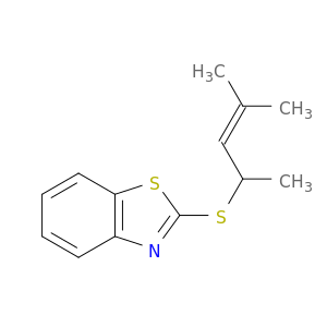 Benzothiazole, 2-[(1,3-dimethyl-2-butenyl)thio]-