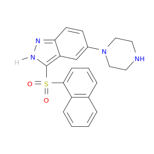 3-(1-萘磺酰基)-5-(1-哌嗪)-1H-吲唑