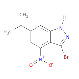 3-Bromo-4-nitro-6-isopropyl (1H)Indazole