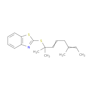 Benzothiazole, 2-[(1,1,5-trimethyl-2,5-heptadienyl)thio]-