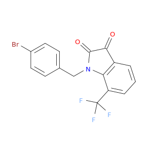 1H-Indole-2,3-dione, 1-[(4-bromophenyl)methyl]-7-(trifluoromethyl)-