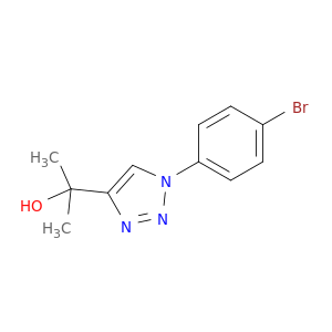 2-(1-(4-Bromophenyl)-1H-1,2,3-triazol-4-yl)propan-2-ol