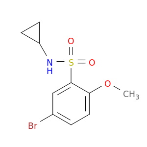 5-bromo-N-cyclopropyl-2-methoxybenzenesulfonamide