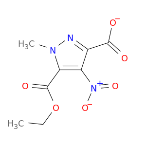 5-乙基1-甲基-4-硝基-1H-吡唑-3,5-二羧酸盐