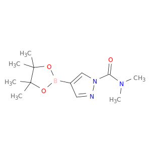 N,N-二甲基-4-(四甲基-1,3,2-二氧杂硼戊环-2-基)-1H-吡唑-1-羧酰胺