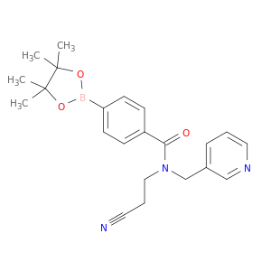 N-(2-氰基乙基)-N-(3-吡啶基甲基)-4-(4,4,5,5-四甲基-1,3,2-二氧化物-2-基)苯甲酰胺