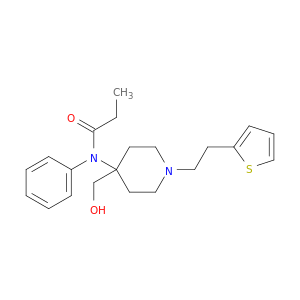 N-(4-(HYDROXYMETHYL)-1-(2-(2-THIENYL)ETHYL)-PIPERIDIN-4-YL)-N-PHENYLPRO PANAMIDE