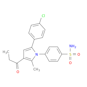 4-[5-(4-氯苯基)-2-甲基-3-(1-氧代丙基)-1H-吡咯-1-基]苯磺酰胺