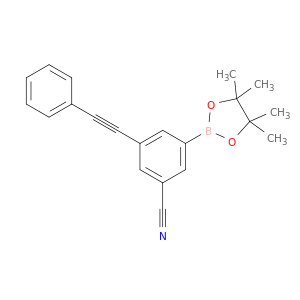 3-(PHENYLETHYNYL)-5-(4,4,5,5-TETRAMETHYL-1,3,2-DIOXABOROLAN-2-YL)BENZONITRILE