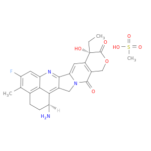 (1S,9S)-1-氨基-9-乙基-5-氟-9-羟基-4-甲基-2,3,9,10,13,15-六氢-1H,12H-苯并[de]吡喃[3',4':6,7]氮茚并[1,2-b]喹啉-10,13-二酮甲磺酸盐