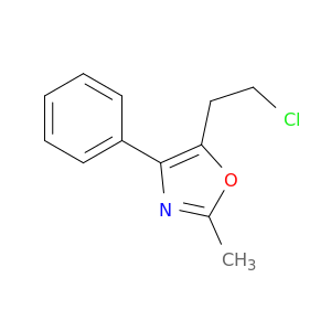 Oxazole, 5-(2-chloroethyl)-2-methyl-4-phenyl-